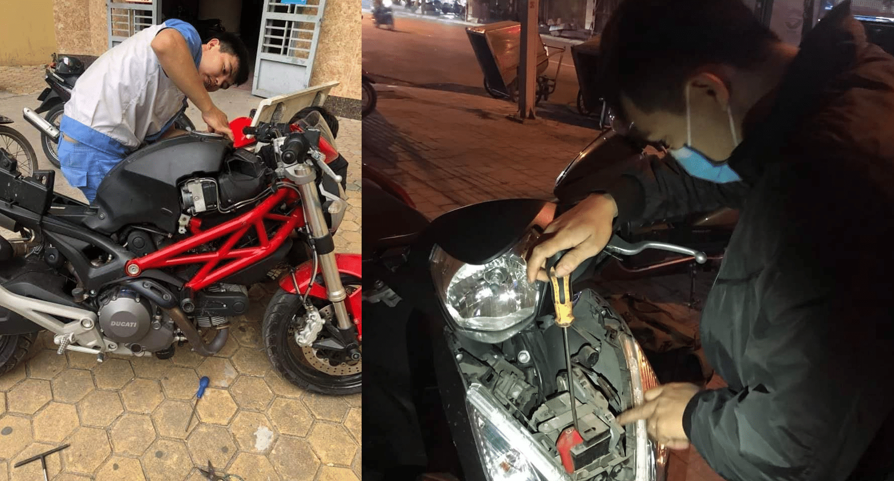 Có thể liên hệ với Sơn Hùng khi cần dịch vụ sửa xe lưu động quận Long Biên